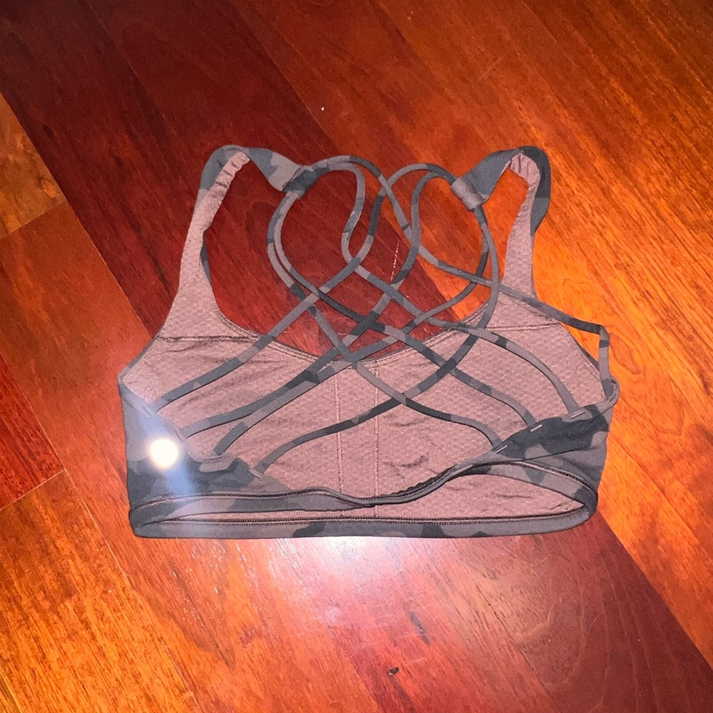Lululemon Camo Strappy Sports Bra - Picture 2 of 4